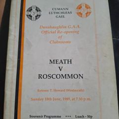 Gaa Pitch Opening Dunshaughlin Gaa 1989 Meath V Roscommon