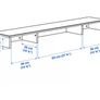 IKEA Idanas Desk Add On Unit White 152 x 30 cm, Like New Image 3