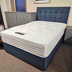 Brand New Stylish single Divan Beds.. Multiple Options Of Headboards. Tufted Memory Foam Mattresses Available. Drawers Storage Available