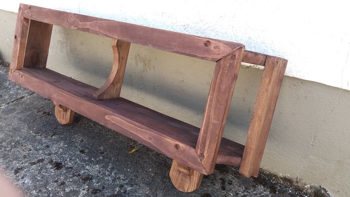 NEW Rustic Cubby Box Floating Shelf