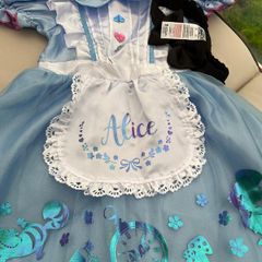 Alice in wonderland dress and headband halloween costume