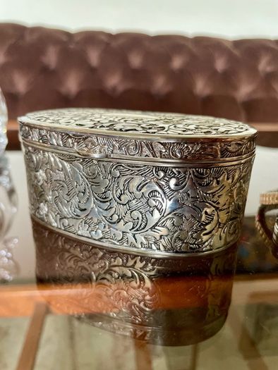 VGC Silver Plated Jewellery Box Mid 20th Century
