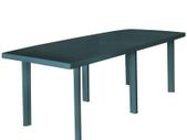 Garden Table Green 210x96x72 cm Plastic