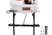 ATV Spot Sprayer, 15.9 Gal/60 L ATV/UTV Broadcast Sprayer with A Nozzle Boom, 12 V Pump Weed Sprayer with Water Tank, 1.9 GPM Flow Rate, Adjustable 0-72 PSI, 20FT Hose, White