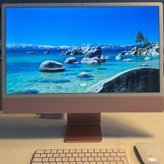 Apple iMac 24 inch M3 8GB 256GB 4.5K Pink Excellent Condition