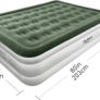 203x152x40cm King/Double Inflatable Air Mattress, Air Bed with Built-in Electric Pump, Double Blow Up Mattress in 3 Mins Self-Inflation/Deflation, Guest Airbed for Home Portable Guest Bed Image 5