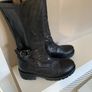 NeroGiardini Womens black leather biker boots Image 2