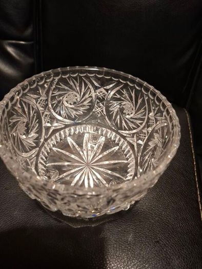 Stunning Vintage heavy Crystal Sweet/Cookie dish