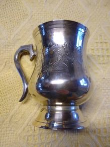 Silver plated Tankard
