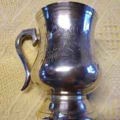 Silver plated Tankard