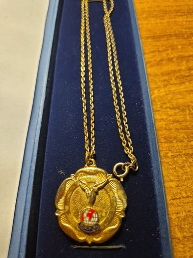 Vintage R.A.F.A. Medallion Necklace Royal Air Force Association