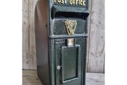 Cast Iron Post Box Large Big Harp Dark Green CH R MB04 DG