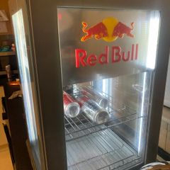 Red bull mini fridge