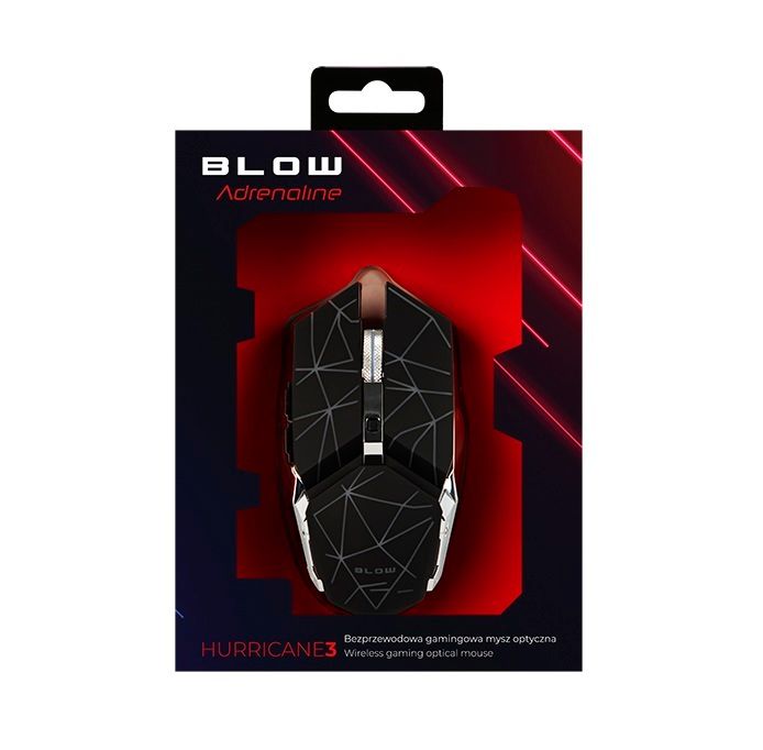 New Wireless Gaming USB Optical Mouse 1000-1600 DPI Built-In Battery LED # 1519