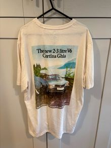 Ford Cortina Pure Cotton Graphic T-Shirt L