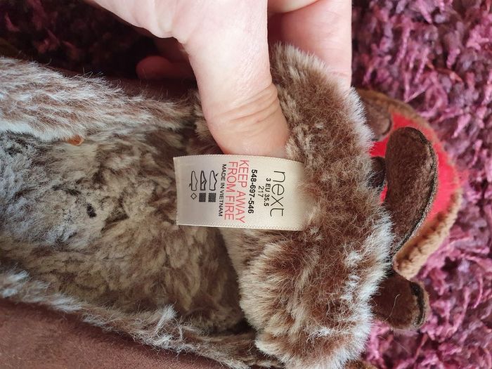 Boys Next furlined reindeer slippers