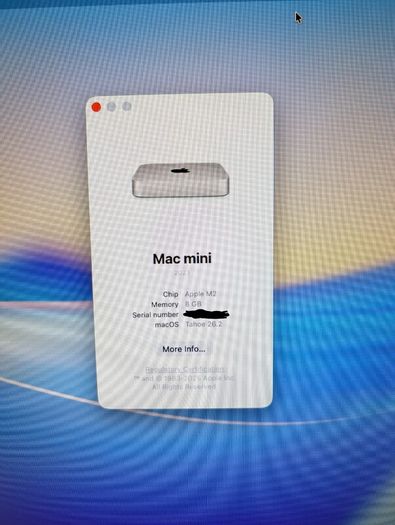 Apple Mac mini with mounting bracket