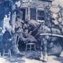 Vintage Delfts Blauw Plate The Wedding Cart Image 2