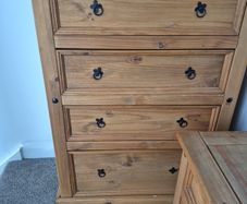 chest of drawers and locker