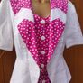 2 piece Vintage 80s 90s pink and white polkadot midi dress with matching jacket size 10 , PRETTY WOMAN VIBES Postage included Image 7