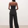 Because Of Alice Black Brand New Strapless Peplum Bodice Top in Size XS. Image 4