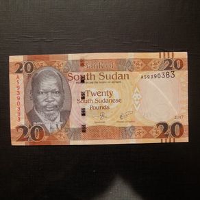 South Sudan 2017.20 Pound Note.Uncirculated Banknote.