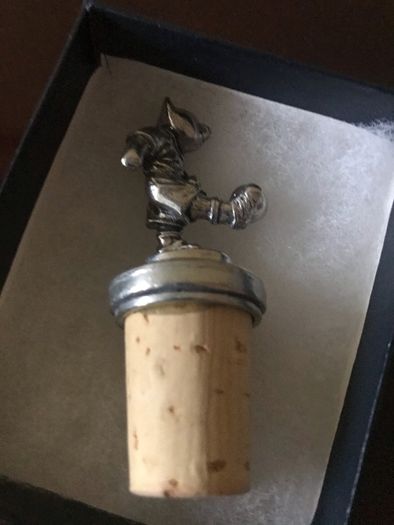 NEW- Pewter Bottle Stopper