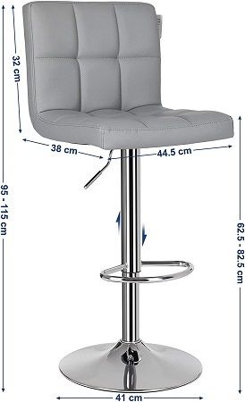 2 x New Black lift bar chair, kitchen, breakfast stools - FREE Delivery