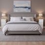 Set of 2 Narrow Bedside Tables with 2 Drawers  White Image 3