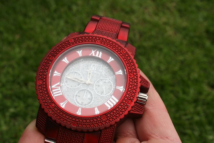 Men's Hip Hop Captain Bling Elegant Pave Watch