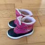 Lulipu Navy & Pink girls snow boots Sz EU27 UK9 EUC Image 2
