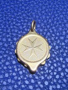Gold Maltese Cross Pendant
