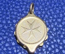 Gold Maltese Cross Pendant