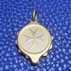 Gold Maltese Cross Pendant