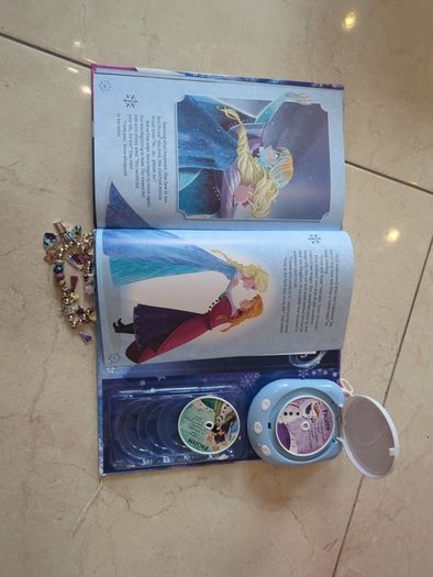 Disney frozen book with magic music player and charms