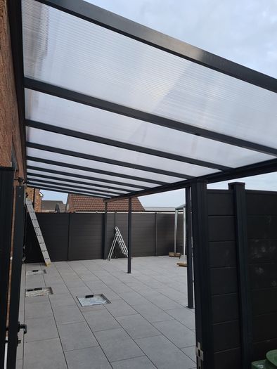 Patio Canopy - Lean-To Kit - White or Grey - Supply Only - Nationwide Delivery Across Ireland