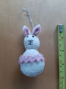 Felted wool bunny rabbit