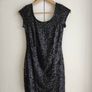 dress Black size XS ,new without tag h&m , classic dress , party dress, Black shiny Image 2