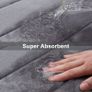 Memory Foam Bath Mat, 60 x 180 cm, Extra Soft Large Bathroom Mat Runner, Super Absorbent Non-Slip Bath Mats for Bathroom Floor Long Machine-Washable Dry Bath Rug Foot Mat, Dark Grey Image 7