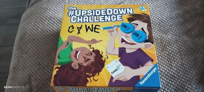 Upside down challenge game