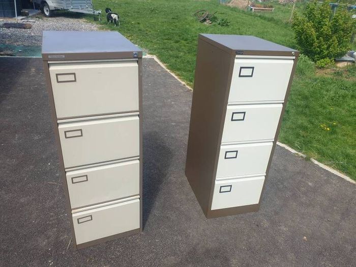 2 filing cabinets
