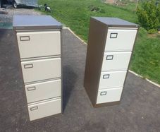 2 filing cabinets