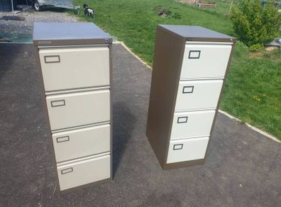 2 filing cabinets