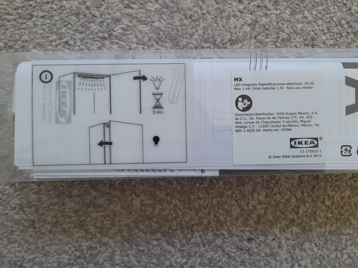 Ikea Stotta wardrobe light