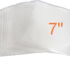 500 x 7 Inch Vinyl Clear Protective Sleeves PREMIUM TOP QUALITY - 380 Gauge Thick MEDIUM DUTY + Other accessories available