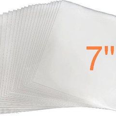 10 x 7 inch vinyl clear protective sleeves PREMIUM TOP QUALITY - 380 gauge thick MEDIUM DUTY + #9UA3
