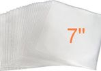 50 x 7 Inch Vinyl Clear Protective Sleeves PREMIUM TOP QUALITY - 400 Gauge Thick