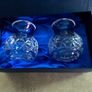 SET OF 2 BOXED Vintage Waterford Crystal Violet Vases. Image 2