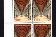 1992 Ireland The 400th of the Founding of Trinity College 32p Commemorative Stamp Plate Block 1A1A1A1A Mint Never Hinged (MNH)