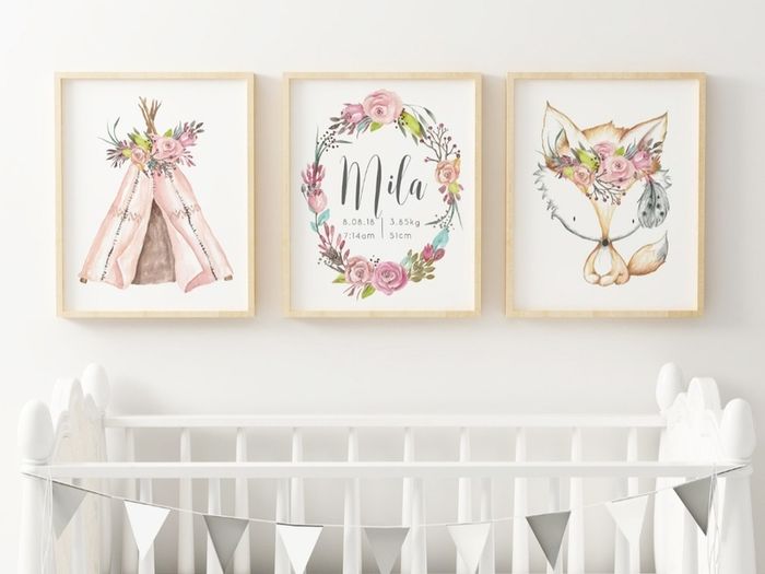 Personalised Girls Wall Art